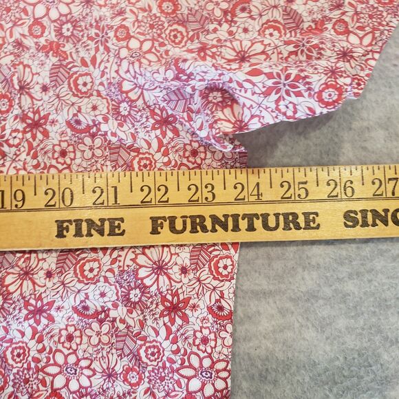 Mr Turk Hawaiian Aloha Shirt Mens Large Pink White Floral Abstract Designer USA - Picture 4 of 7